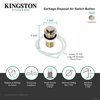 Kingston Brass Garbage Disposal Air Switch Button, Polished Nickel KA216